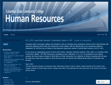 Tablet Screenshot of cscchumanresources.wordpress.com