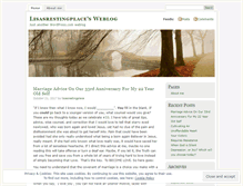 Tablet Screenshot of lisasrestingplace.wordpress.com