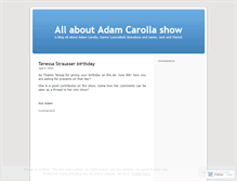 Tablet Screenshot of notadamcarolla.wordpress.com