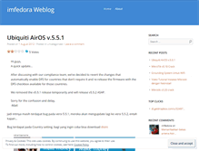 Tablet Screenshot of imfedora.wordpress.com