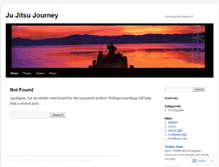 Tablet Screenshot of jujitsujourney.wordpress.com