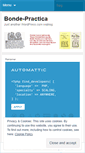 Mobile Screenshot of bondepractica.wordpress.com