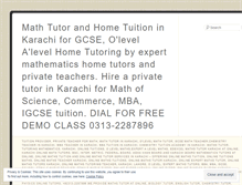 Tablet Screenshot of mathsteacherskarachi.wordpress.com