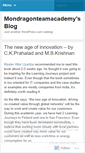 Mobile Screenshot of mondragonteamacademy.wordpress.com