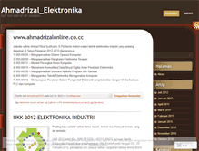 Tablet Screenshot of ahmadrizal2010.wordpress.com