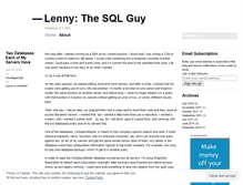 Tablet Screenshot of lennythesqlguy.wordpress.com