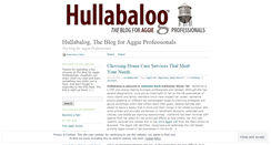 Desktop Screenshot of hullabalog.wordpress.com