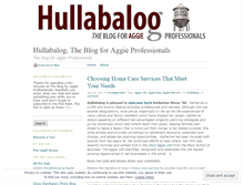 Tablet Screenshot of hullabalog.wordpress.com