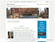 Tablet Screenshot of opengatesprogram.wordpress.com