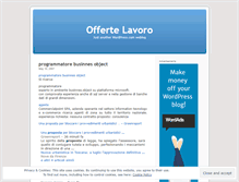 Tablet Screenshot of offertelavoro.wordpress.com