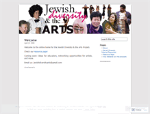 Tablet Screenshot of jewishdiversityandthearts.wordpress.com