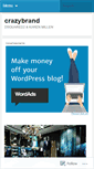 Mobile Screenshot of crazybrand.wordpress.com