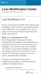 Mobile Screenshot of loanmodificationcenter.wordpress.com