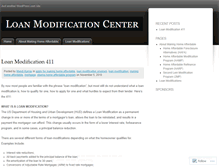 Tablet Screenshot of loanmodificationcenter.wordpress.com