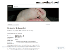 Tablet Screenshot of mmmotherhood.wordpress.com