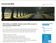 Tablet Screenshot of connectedweb.wordpress.com