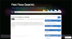 Desktop Screenshot of freefrmdiabetes.wordpress.com