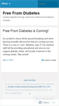 Mobile Screenshot of freefrmdiabetes.wordpress.com