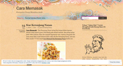 Desktop Screenshot of caramemasak.wordpress.com