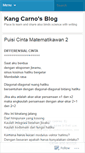 Mobile Screenshot of kangcarno.wordpress.com