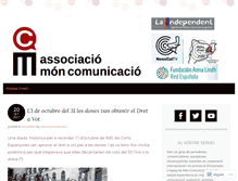 Tablet Screenshot of amoncomunicacio.wordpress.com