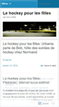 Mobile Screenshot of lehockeypourlesfilles.wordpress.com