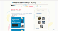 Desktop Screenshot of chocolatespoon.wordpress.com