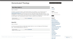 Desktop Screenshot of domesticatedtheology.wordpress.com