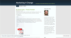 Desktop Screenshot of marketing4change.wordpress.com