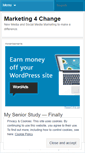 Mobile Screenshot of marketing4change.wordpress.com