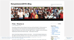 Desktop Screenshot of kenyamission2010.wordpress.com