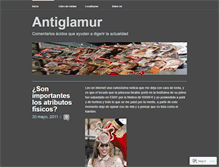 Tablet Screenshot of antiglamur.wordpress.com