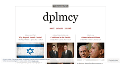 Desktop Screenshot of dplmcy.wordpress.com