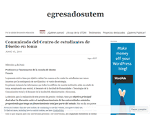 Tablet Screenshot of egresadosutem.wordpress.com