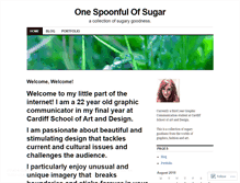 Tablet Screenshot of onespoonfulofsugar.wordpress.com