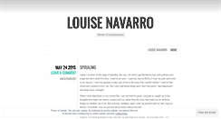 Desktop Screenshot of louisenavarro.wordpress.com