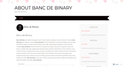 Desktop Screenshot of beta.aboutbancdebinary.wordpress.com