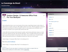 Tablet Screenshot of leconciergedubrasil.wordpress.com