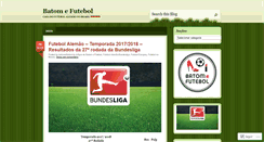 Desktop Screenshot of batomefutebol.wordpress.com