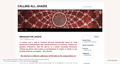 Desktop Screenshot of jihadis1.wordpress.com