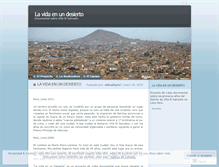 Tablet Screenshot of lavidaenundesierto.wordpress.com