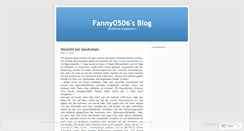 Desktop Screenshot of fanny0506.wordpress.com