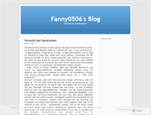 Tablet Screenshot of fanny0506.wordpress.com