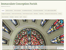 Tablet Screenshot of icparish.wordpress.com