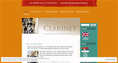 Desktop Screenshot of klarinetknjige.wordpress.com