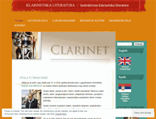 Tablet Screenshot of klarinetknjige.wordpress.com