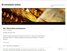 Tablet Screenshot of elmonetario.wordpress.com