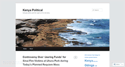 Desktop Screenshot of kenyapolitical.wordpress.com