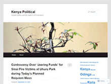 Tablet Screenshot of kenyapolitical.wordpress.com