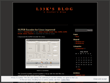 Tablet Screenshot of l33k.wordpress.com